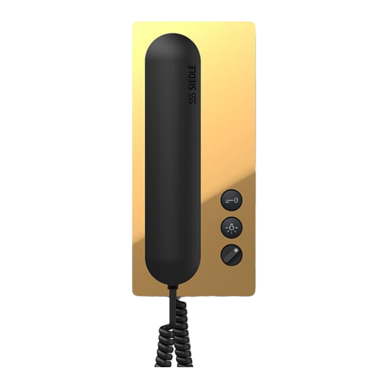 SSS Siedle HTS 811-0 Product Information