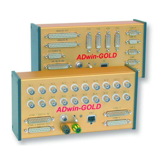 Jäger ADwin-Gold-USB Manual