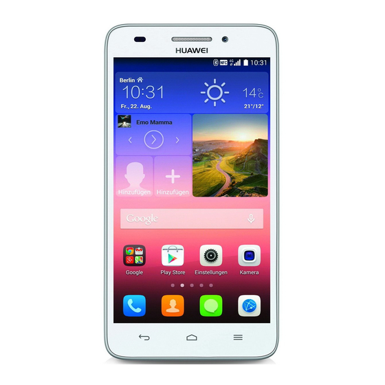 Huawei Ascend G620S Quick Start Manual