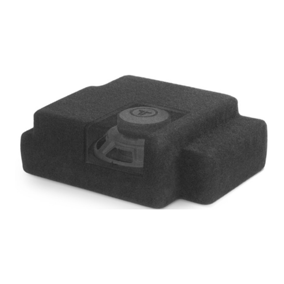 JL Audio Stealthbox SB-SC-XBG1/10W1v3 Installation Manual