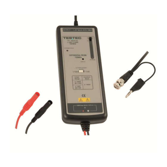 Allice Messtechnik Testec TT-SI 9101 Instruction Manual