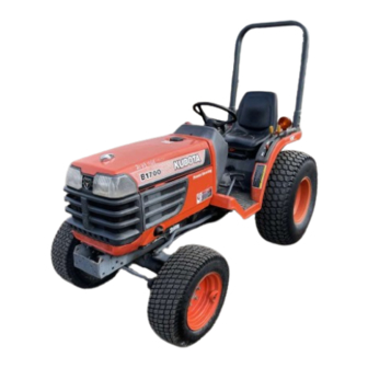 Kubota B2100 Workshop Manual