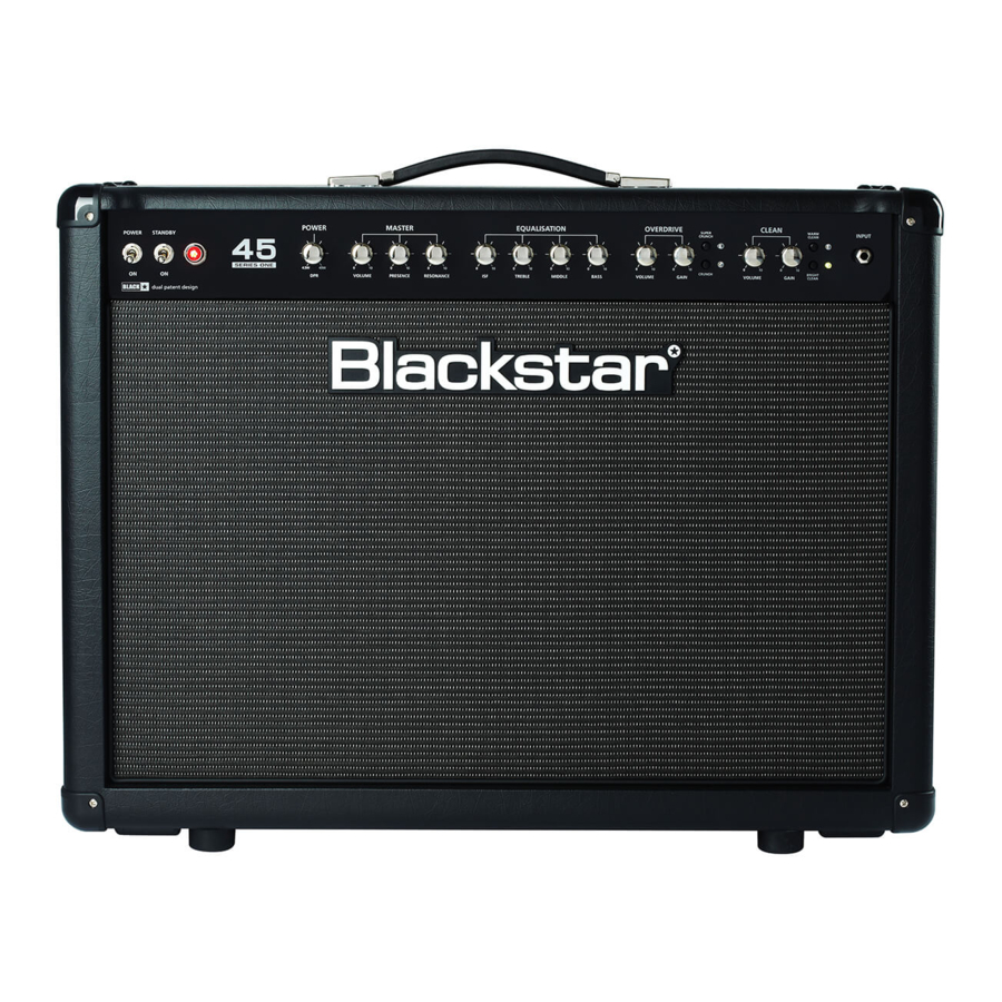 Blackstar One 45 Series - Combo Guitar Amp Manual