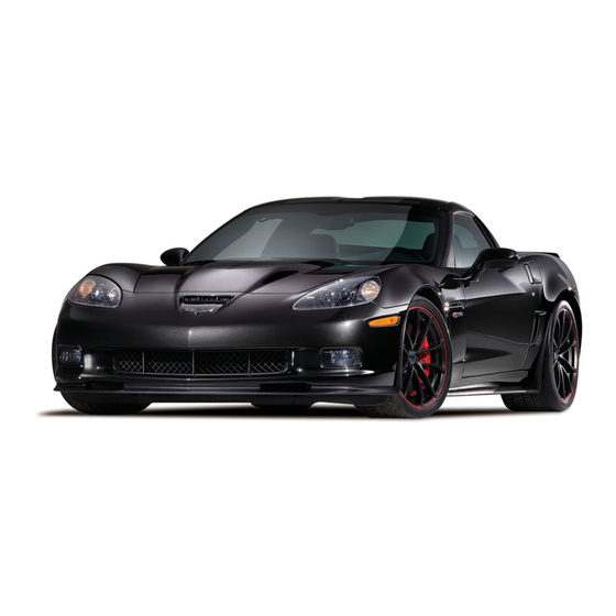 Chevrolet 2012 Corvette Quick Reference Manual