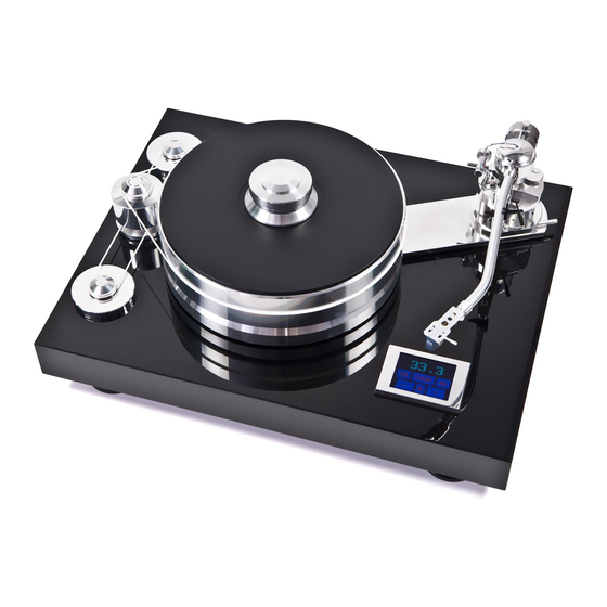 Pro-Ject Audio Systems Signature 12 Instructions For Use Manual
