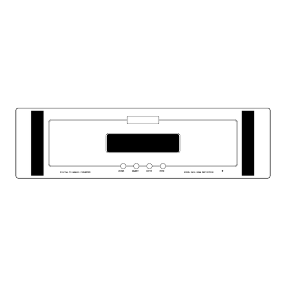 Audio Research DAC8 Owner's Manual