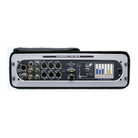 Worldcast Systems AUDEMAT FM MC5 Quick Start Notice