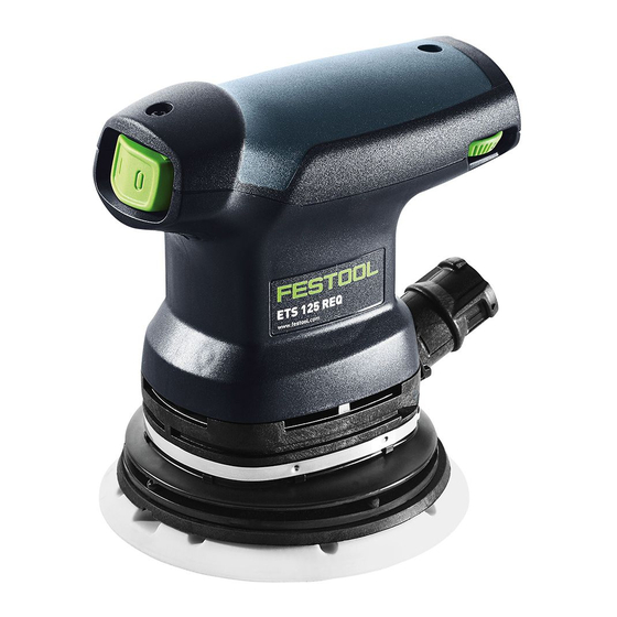 Festool ETS 125 REQ Instructions Manual