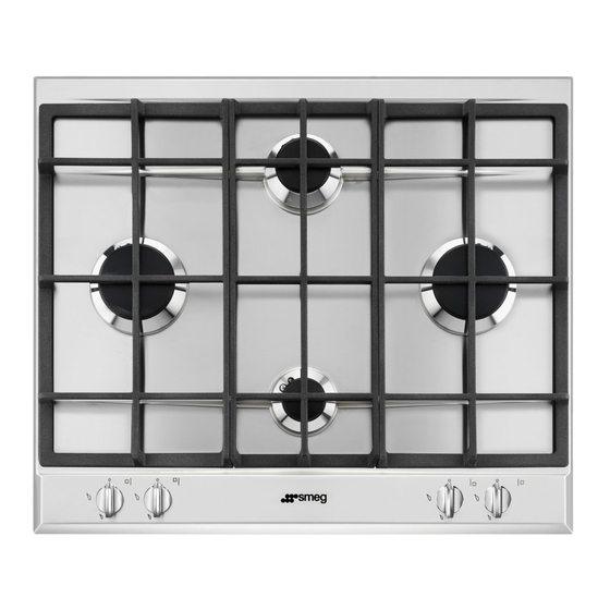 User Manuals: Smeg P260XGH Gas Hob
