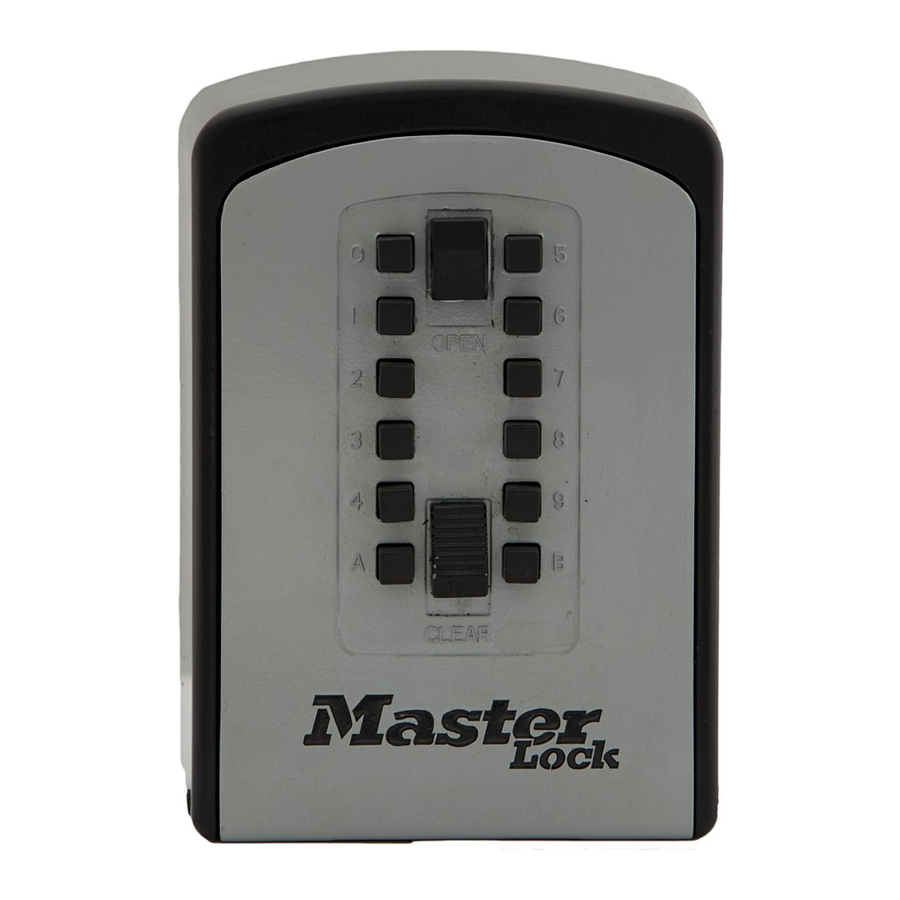 Master Lock Select Access 5412EURD Manual