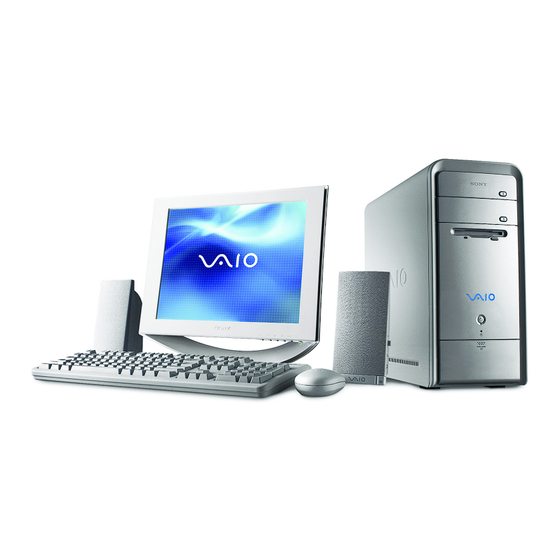 Sony VAIO Digital Studio PCV-RS510 Specifications