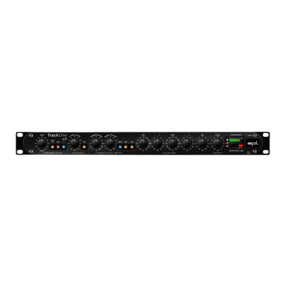 SPL Track One Mk3 Manual