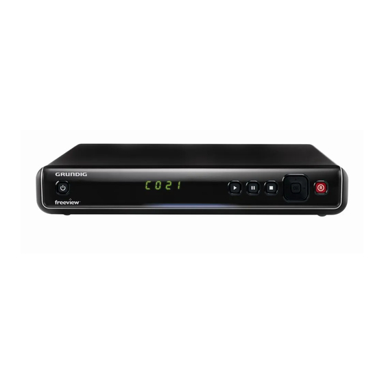 Grundig Freeview GDVR1TBFV Manual