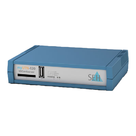 SEH myUTN-120 Quick Installation Manual