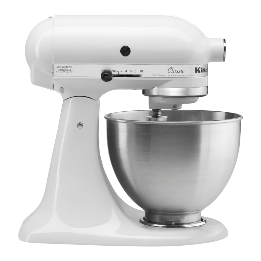 Kitchenaid K45sswh Instructions And