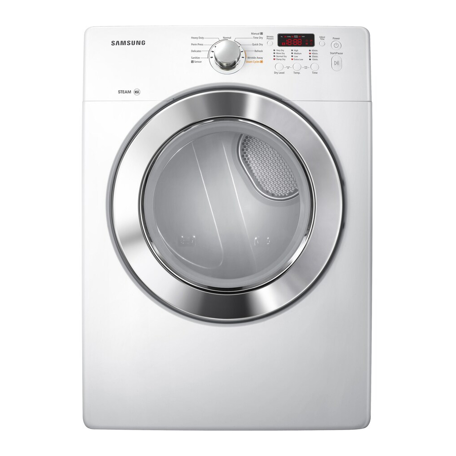 SAMSUNG DV365ETBGWR/A30001 USER MANUAL Pdf Download ManualsLib