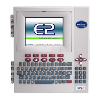Emerson E2 Installation And Operation Manual