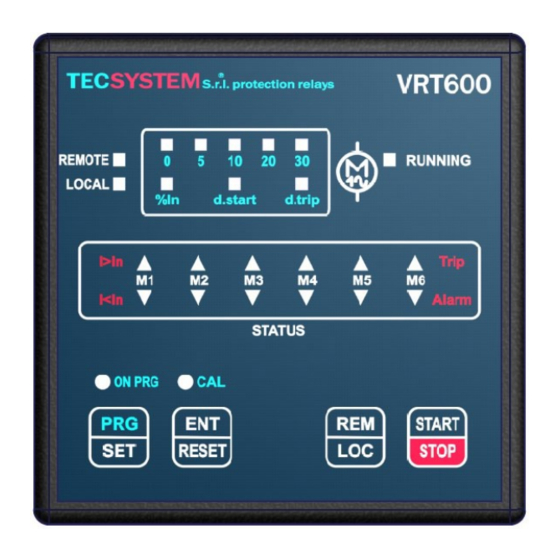 TECSYSTEM VRT600 SERIES Instruction Manual