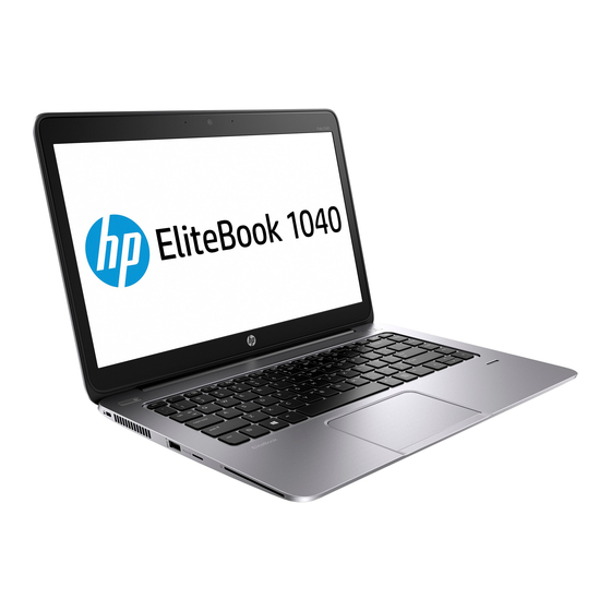 HP EliteBook Folio 1040-G1 User Manual