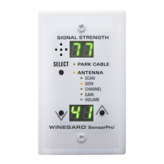 Winegard SensarPro Manual