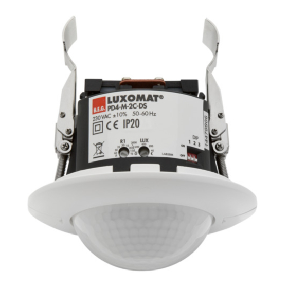 B.E.G. LUXOMAT PD4-M-2C-DS Installation And Operating Instruction