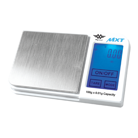 My Weigh MXT Manual