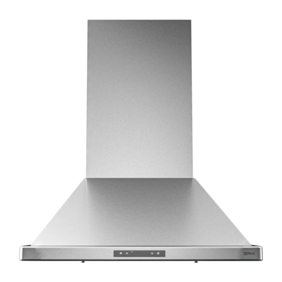 Zephyr Venezia ZVE-E30DS Use, Care And Installation Manual