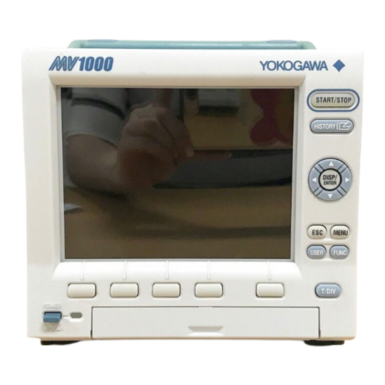 YOKOGAWA MVAdvanced MV1000 Series User Manual