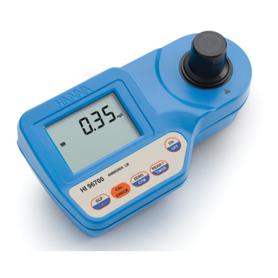 Hanna Instruments HI 96700C Instruction Manual