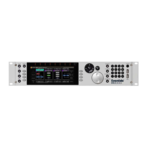 Eventide H9000 User Manual