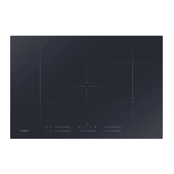User Manuals: ROSIERES RIFS85MCTT Induction Cooktop