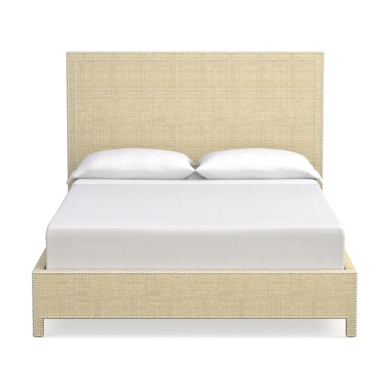 Williams-Sonoma MEADE BED WITH FOOTBOARD K/QN RAFFIA NATURAL POLISHED NICKEL Quick Start Manual