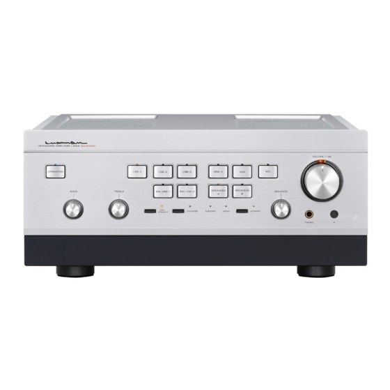 Luxman L-595ASE Owner's Manual