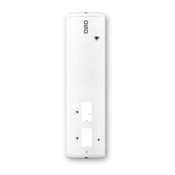 OSO HOTWATER Slimline RI 150 l. Safety Information, O&M Information, Installation Manual, Technical Data Sheet