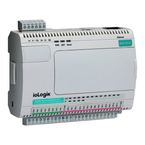 Moxa Technologies ioLogik E2260 User Manual