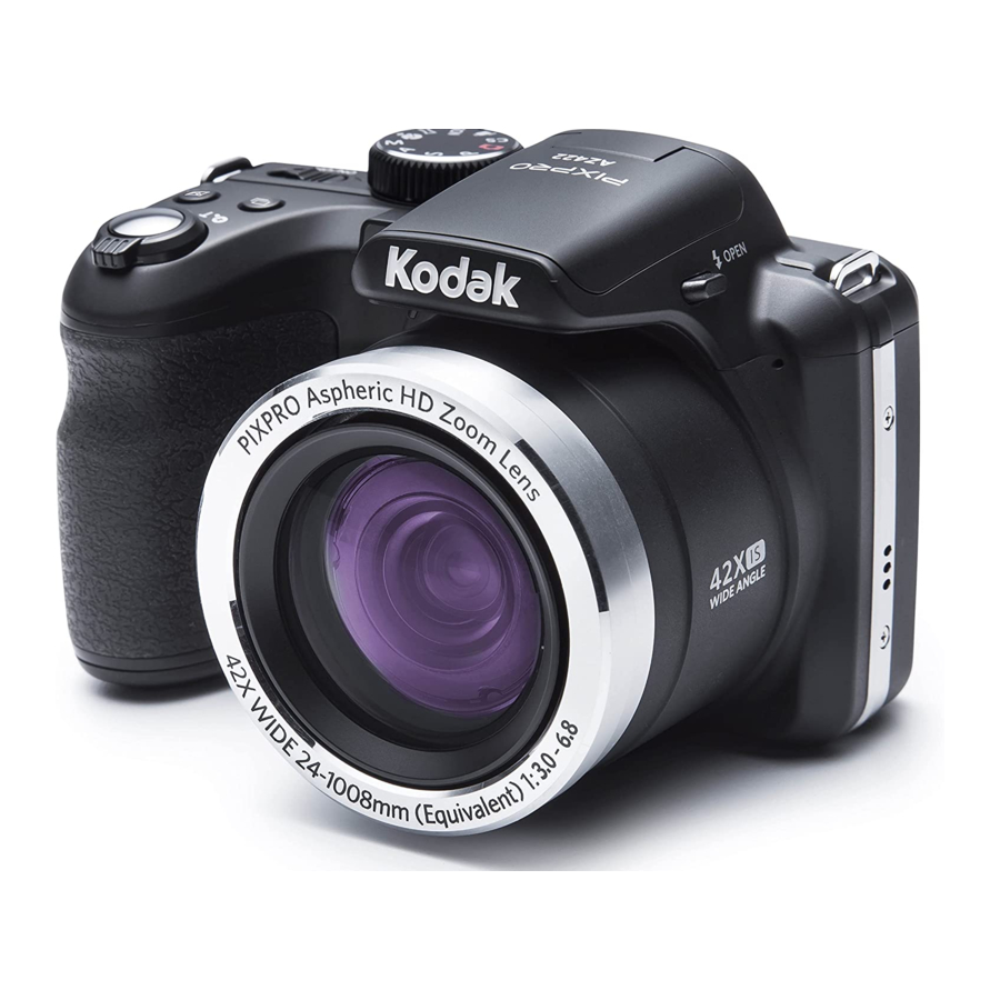 Kodak PIXPRO AZ422 - Digital Camera Quick Start Guide