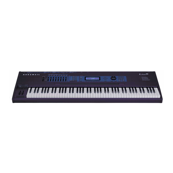 Kurzweil K2600 Musician's Manual