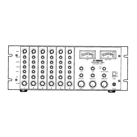 Yamaha PROFESSIONAL M406 Owner's Manual