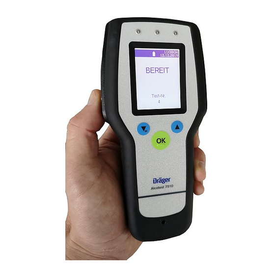 Dräger Alcotest 7510 Instructions For Use Manual