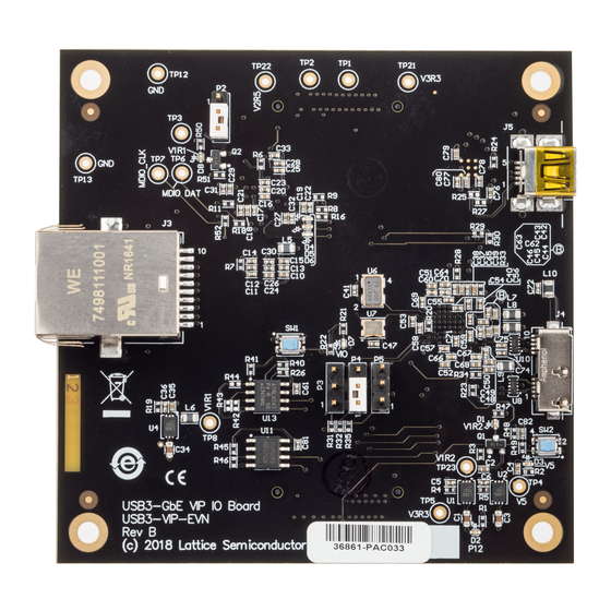 Lattice Semiconductor USB3-GbE VIP I/O Board Manuals