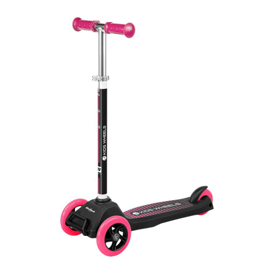 Rebel ZAB0121 3-Wheel Scooter Manuals