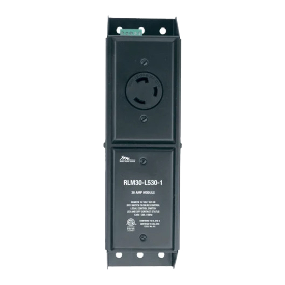 Middle Atlantic Products RLM30-L5 0-1 Series Instruction Sheet