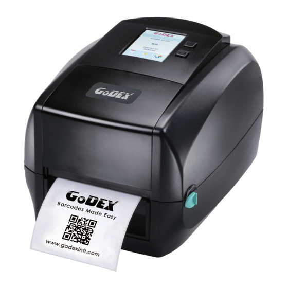 Godex RT800i Series User Manual