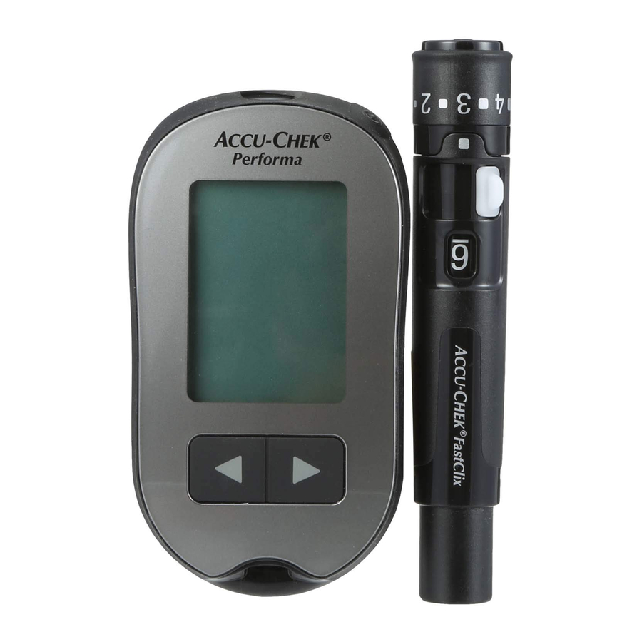 Accu-Chek Performa - Blood Glucose Meter Quick Start Guide and Error Codes