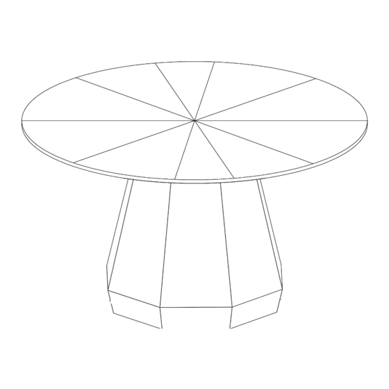 Essentials For Living COULTER ROUND DINING TABLE Assembly Instructions