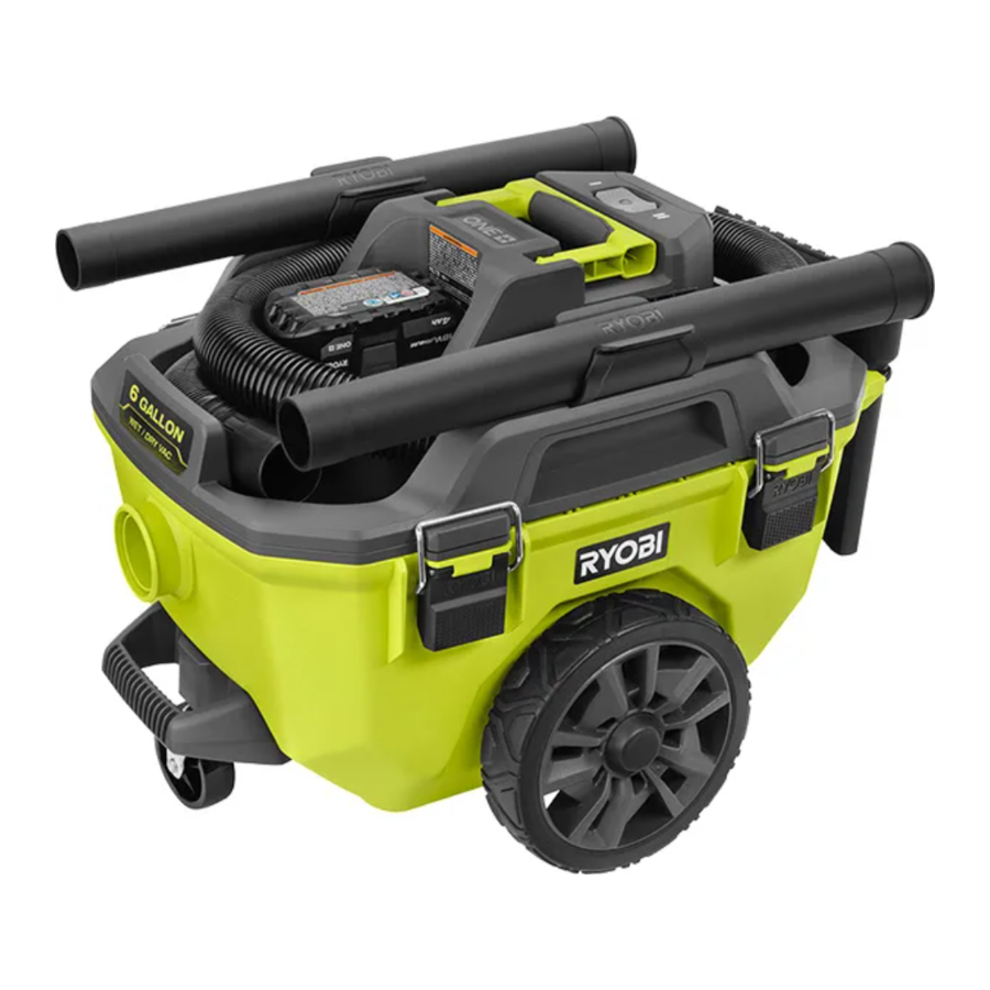 Ryobi PCL735 - ONE+ 18V WET/DRY VAC Manual