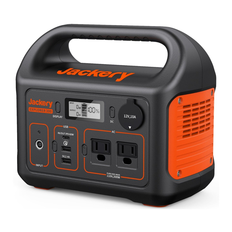 Jackery Explorer 300 - Power Station Manual