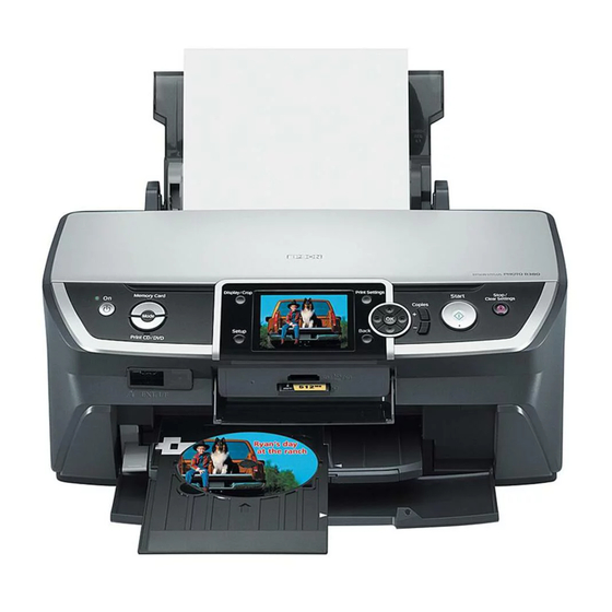 Epson Stylus Photo R380 Printer Basics Manual