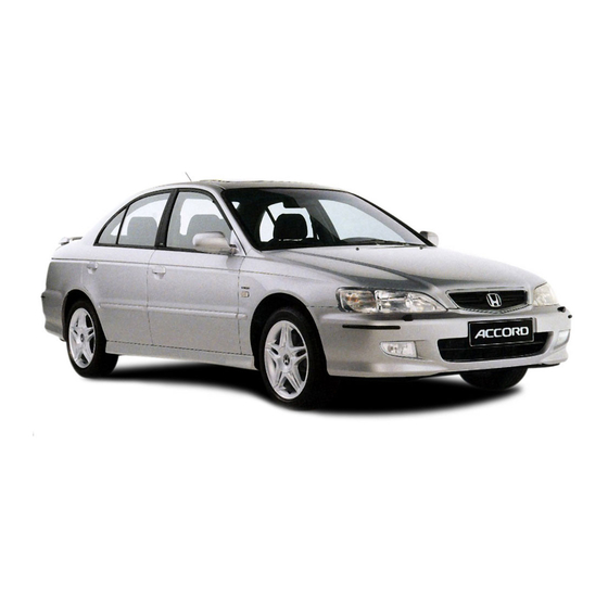 Honda 2002 Accord Owner's Manual