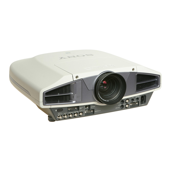 Sony VPL-FX52 Service Manual